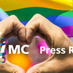 pridevmc press release with pride flag background